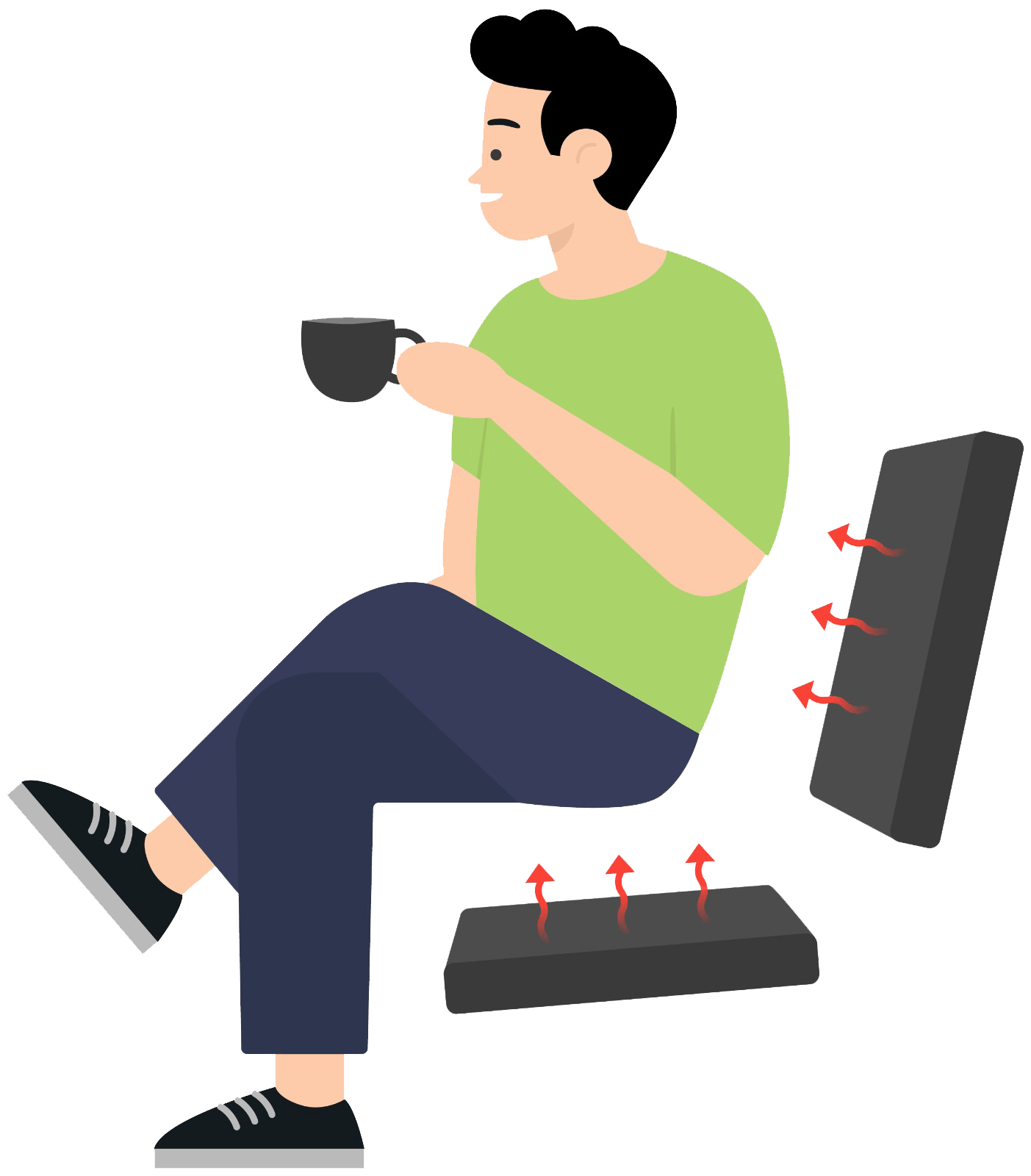 Heizkissen mit Sit & Heat-Technologie